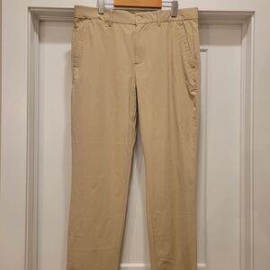 Men's Tilley Upf Golf Pants. Beige, 36×32